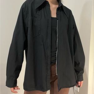 Oversized shirt jacket
